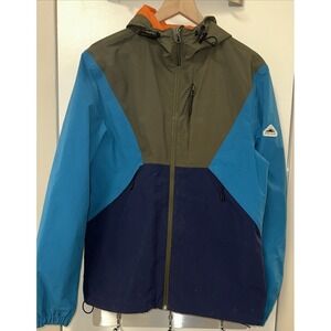 Penfield Men Sz Small Cochato Hooded Technical Tricolor Jacket Waterproof Active